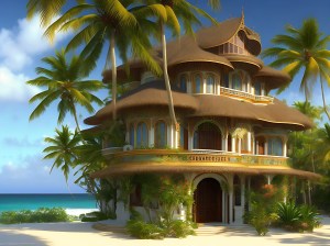 AI house in tropics
