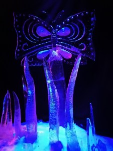 Ice sculpture Butterfly