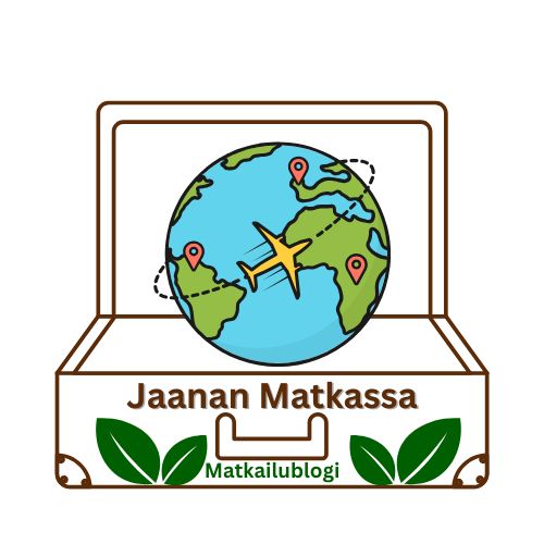 Jaanan Matkassa matkailublogin logo ja linkki blogiin